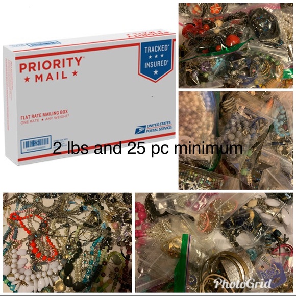 Jewelry - 2 lbs vintage to now wearable jewelries mystery
